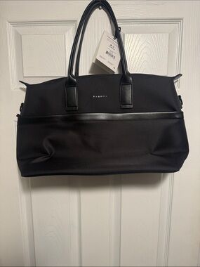 Bugatti Black Men's Laptop Briefcase with Top Handles